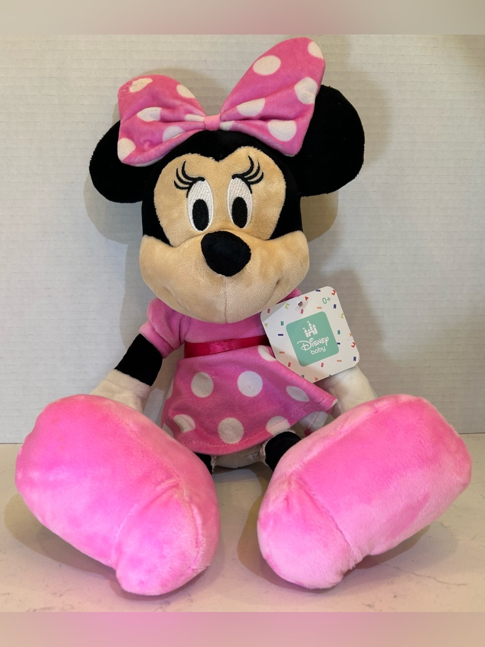Mini Mouse Disney Baby pink poka dots NWT
